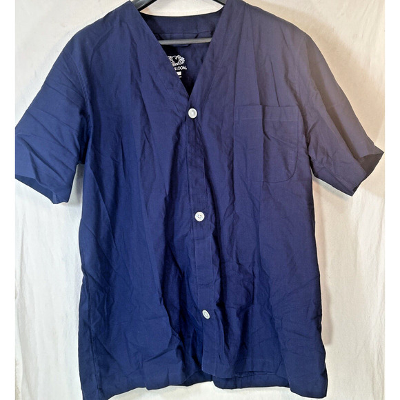 Fruit of the Loom mens Broadcloth XL Short Sleeve Top and Long Pants Pajama Set - Picture 2 of 6